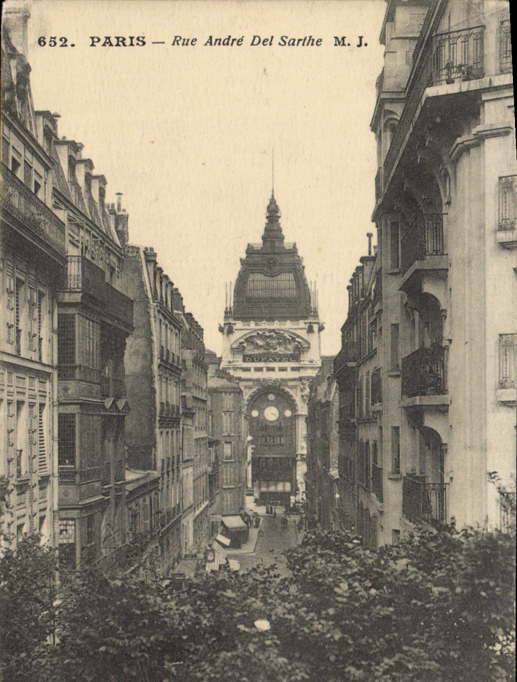 CPA Paris Rue Andre Del Sarthe 