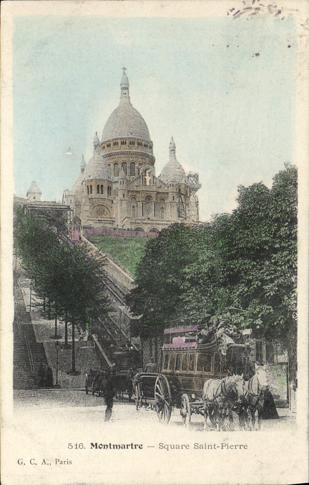 CPA Montmartre Square Sainte Pierre 
