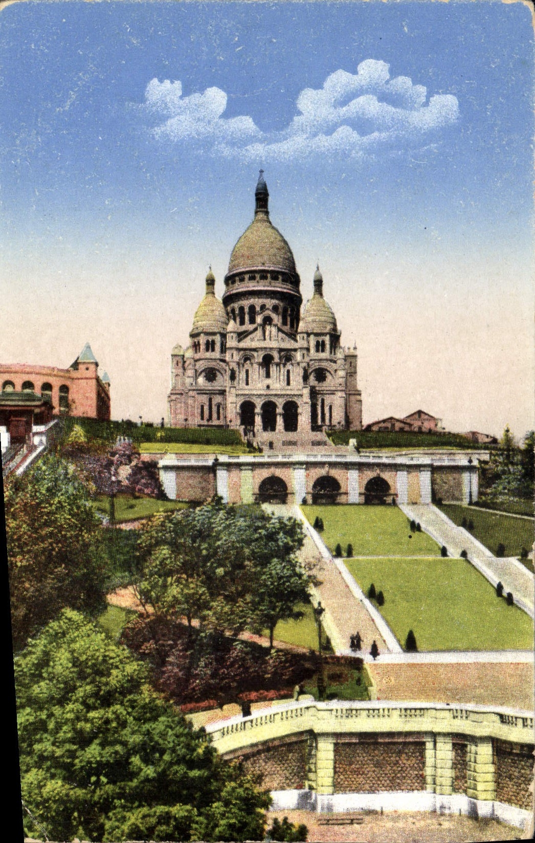 CPA Paris La Basilique du Sacre Coeur