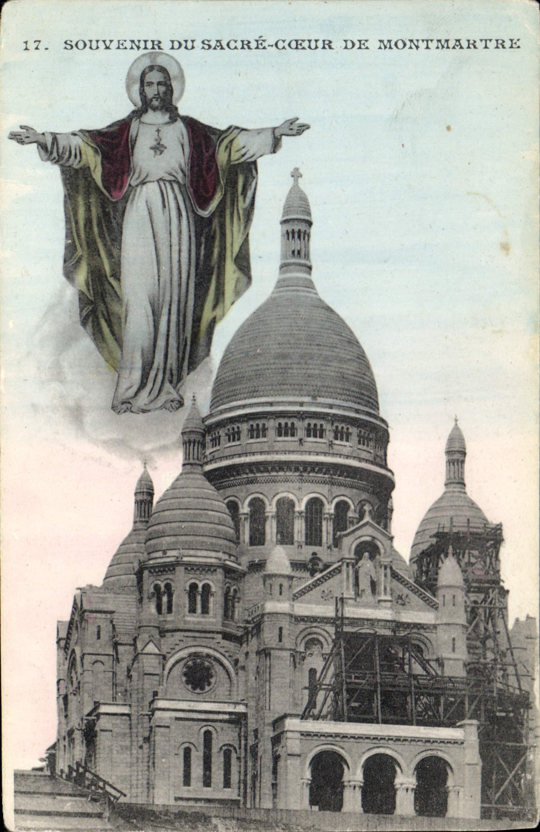 CPA Souvenier du Sacre Coeur de Montmartre 