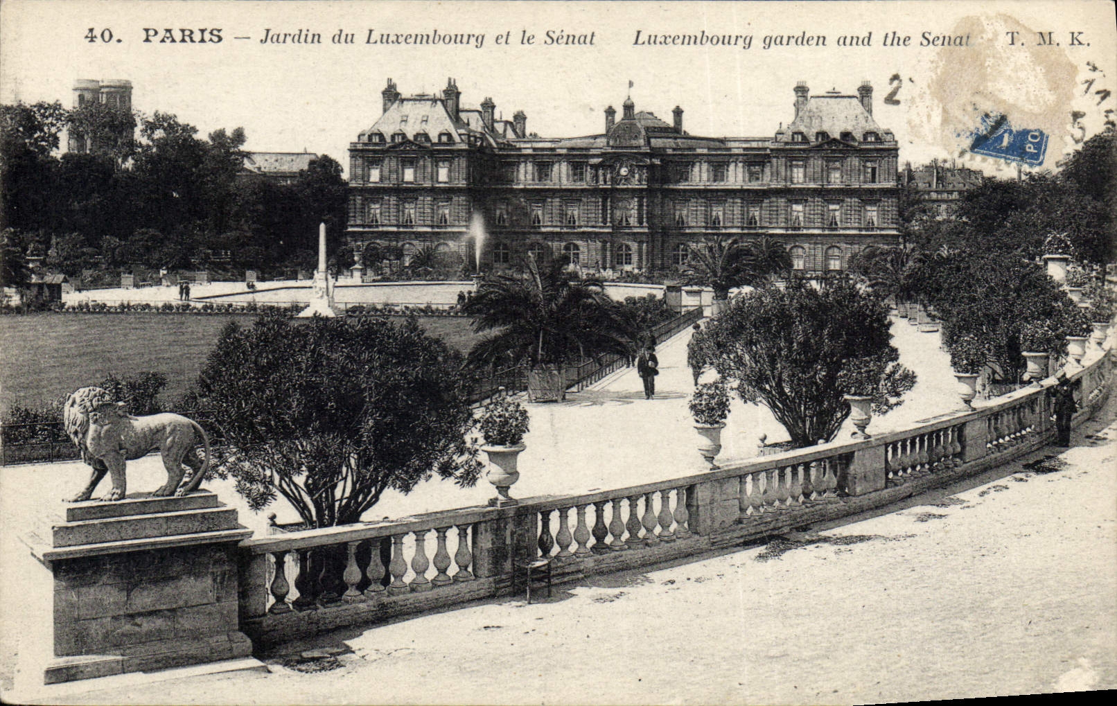 CPA Paris Jardin du Luxembourg et le Senat 
