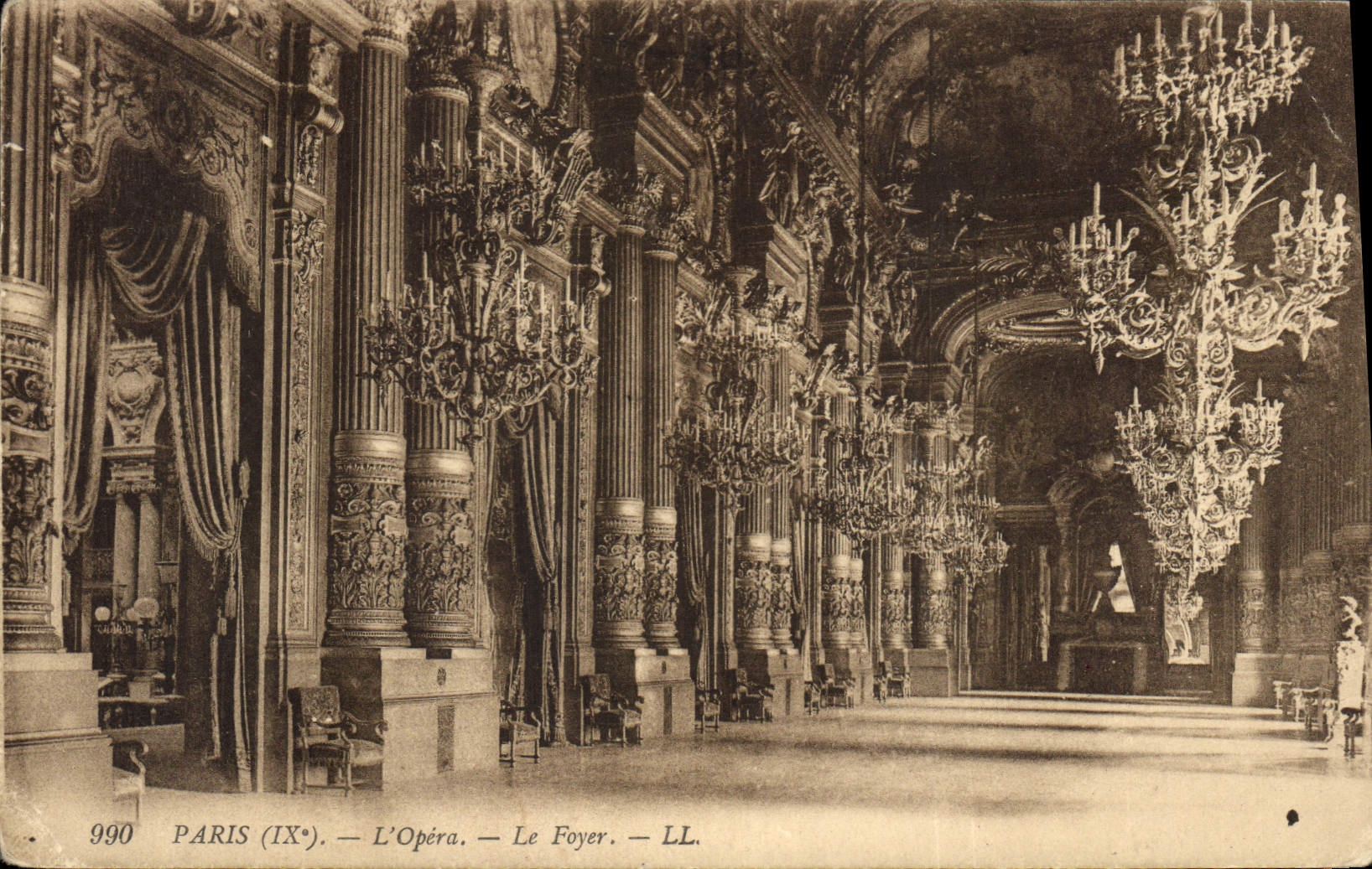 CPA Paris L'Opera Le Foyer 