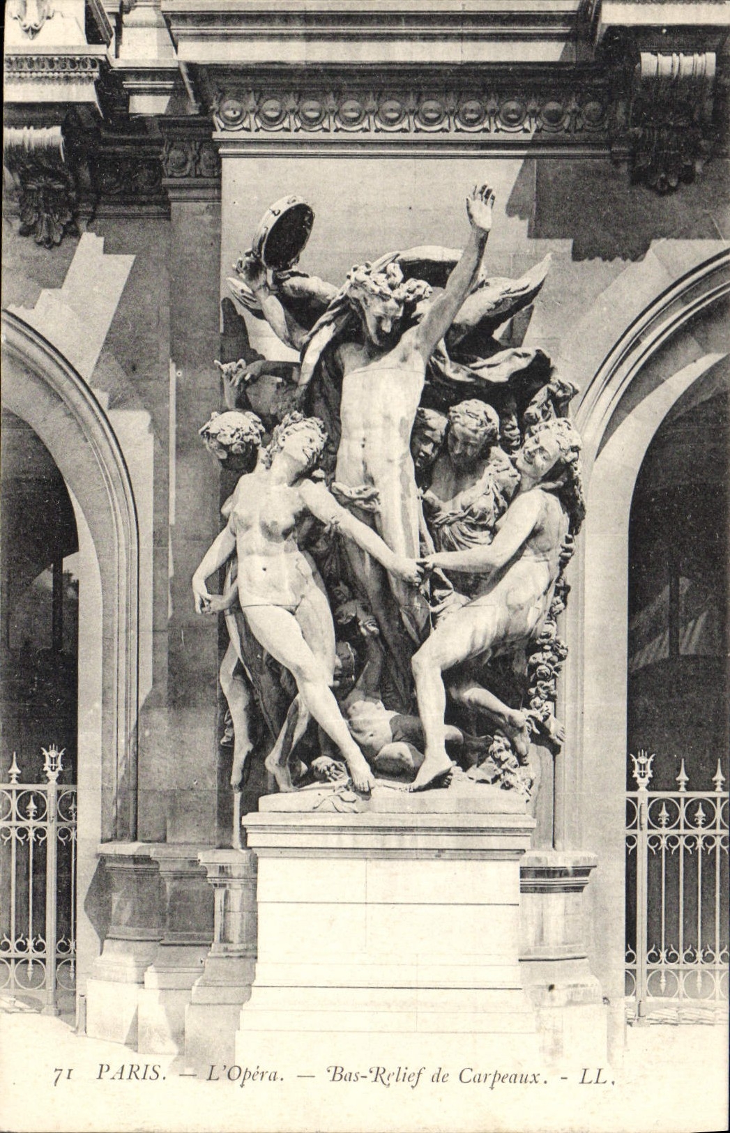 CPA Paris L'Opera Bas Relief de Carpeaux 