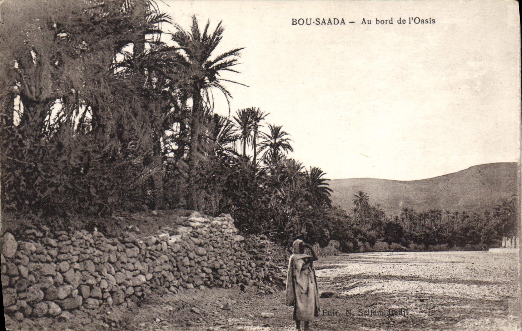 CPA Bou Saada Au bord de l'Oasis 
