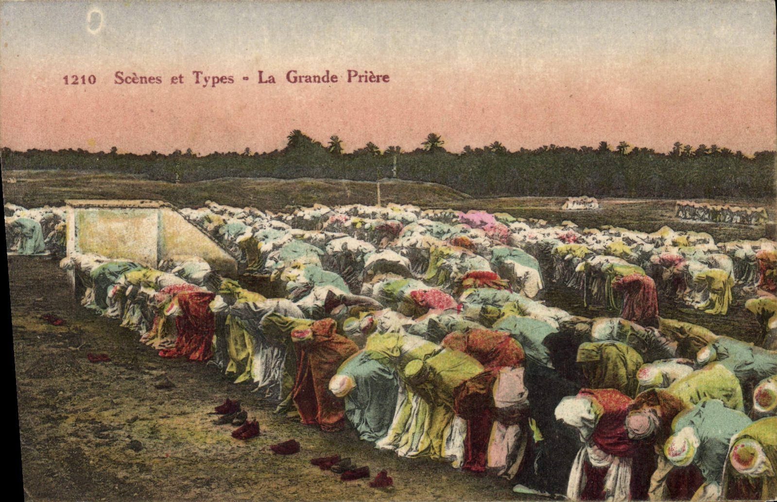 CPA Scenes et Types La Granda Priere