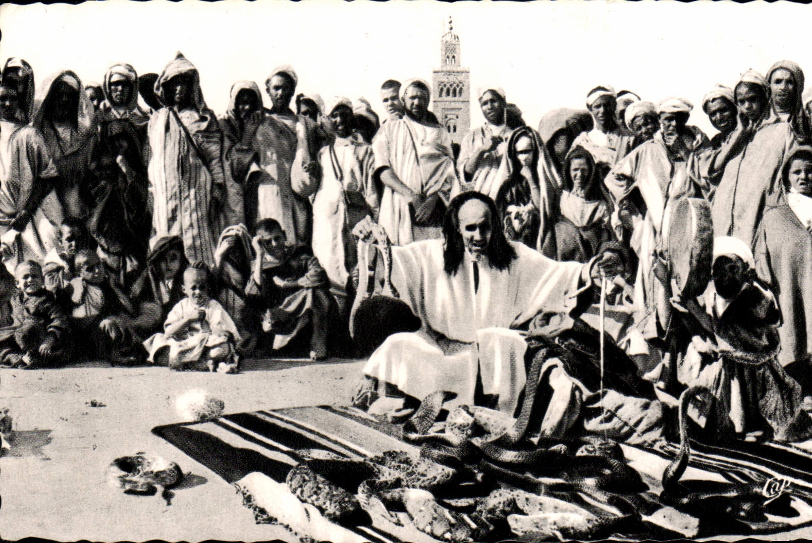 CPA Scenes et Types Charmeur de serpents