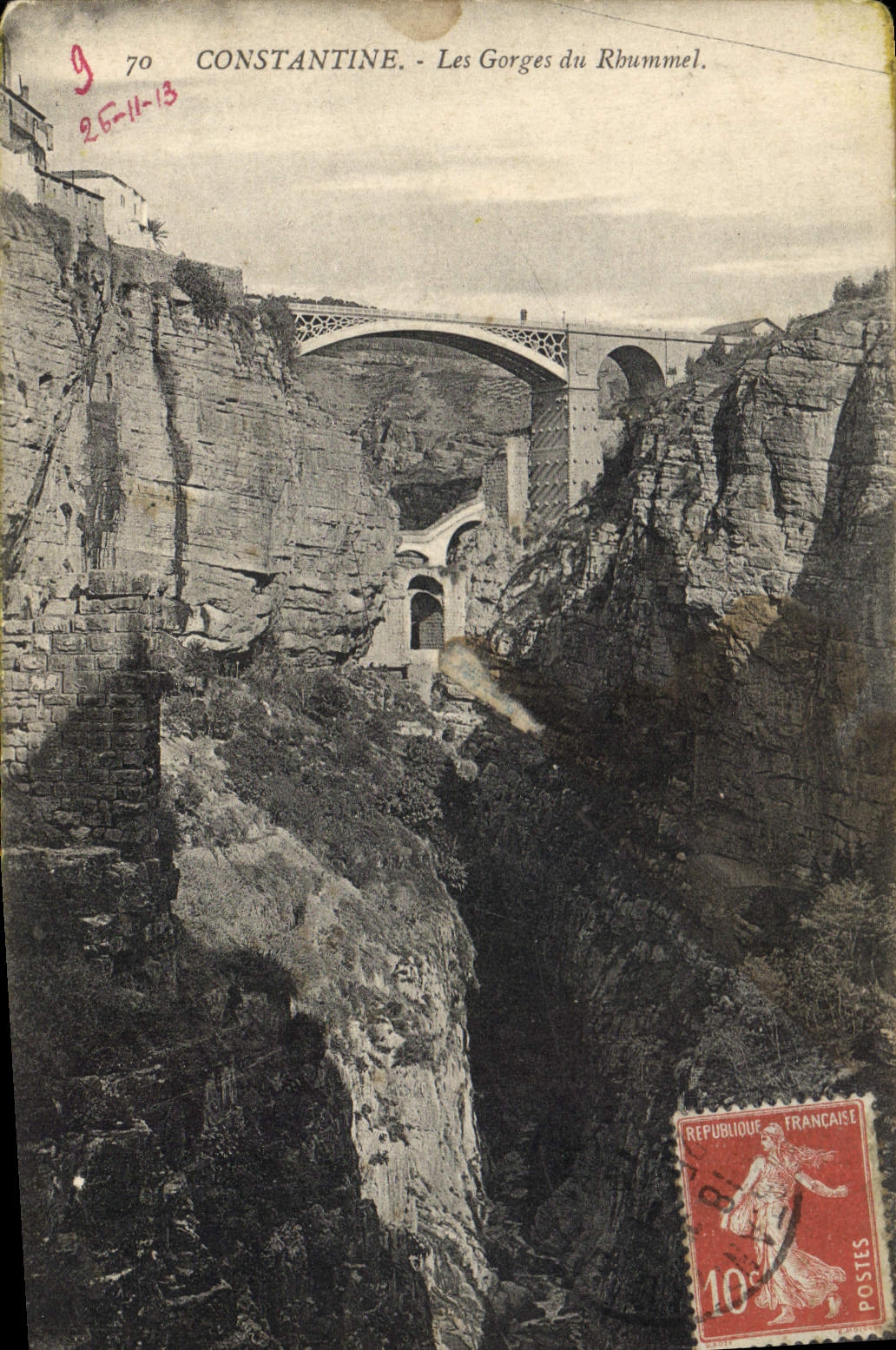 CPA Constantine Les Gorges du Rhummel