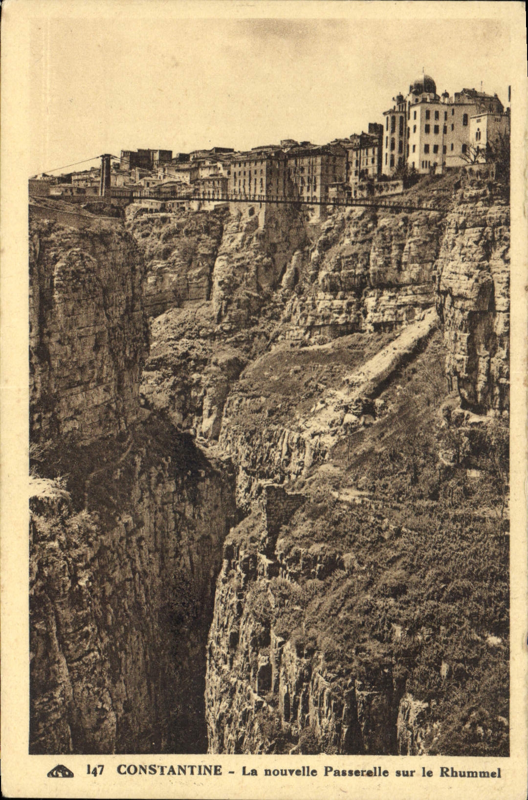 CPA Constantine La nouvelle Passerelle sur le Rhummel