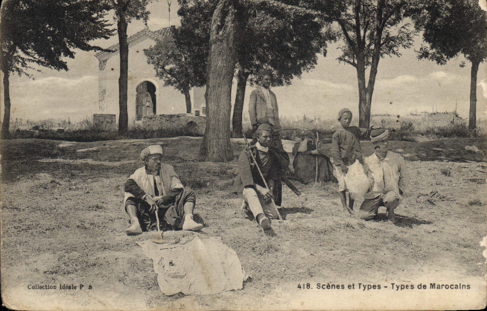 CPA Scenes et Types Types de Marocains 
