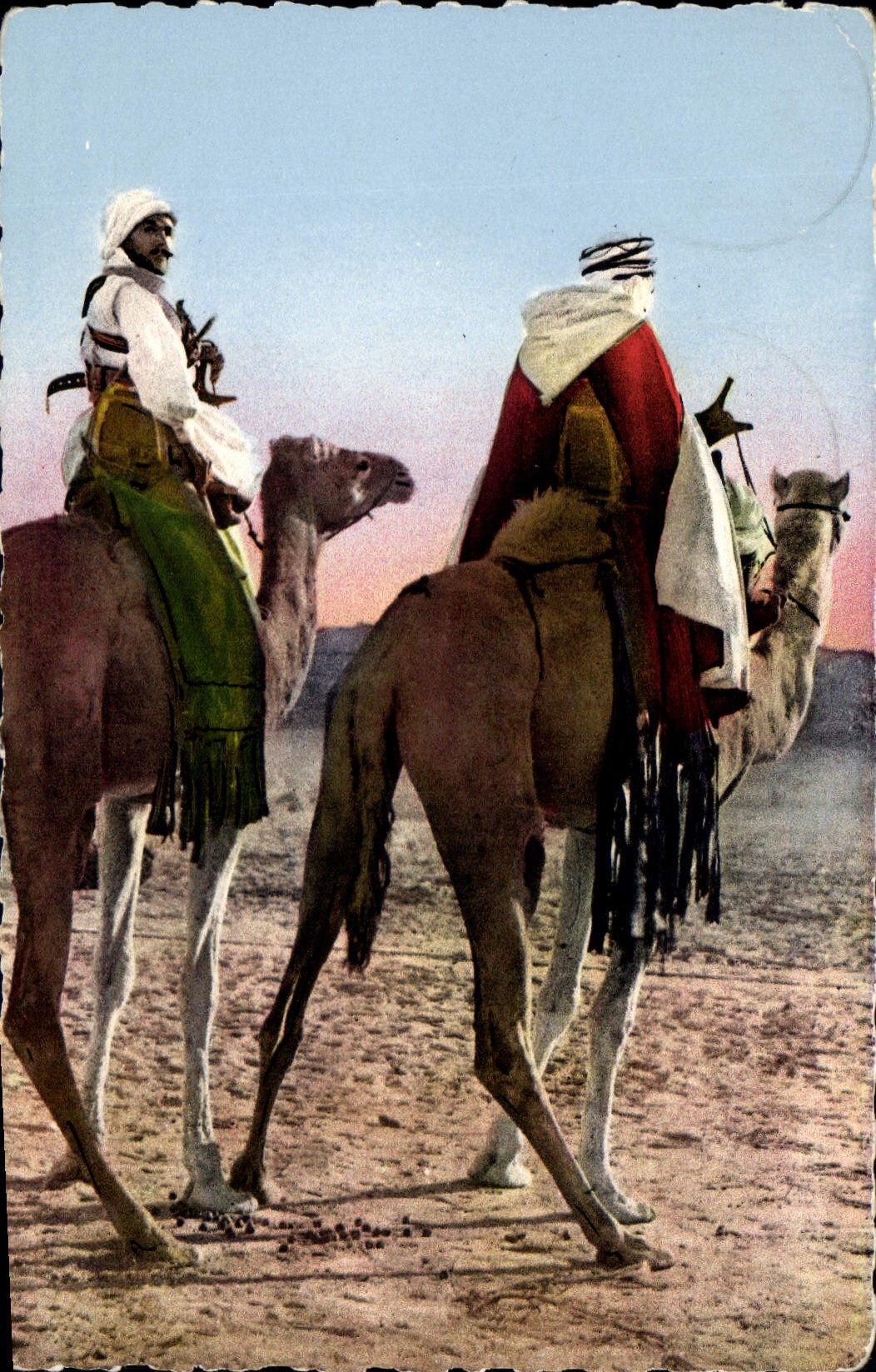 CPA Scenes et Types d'Afrique du Nord Deux cavaliers du Sud 