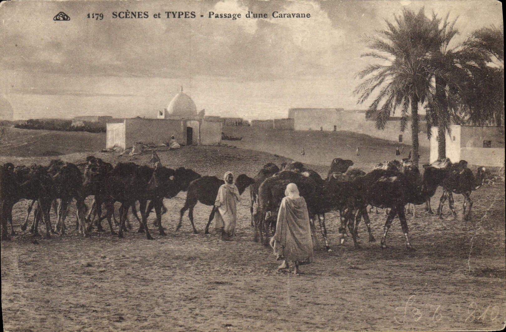 CPA Scenes et Types Passage d'une Caravane 