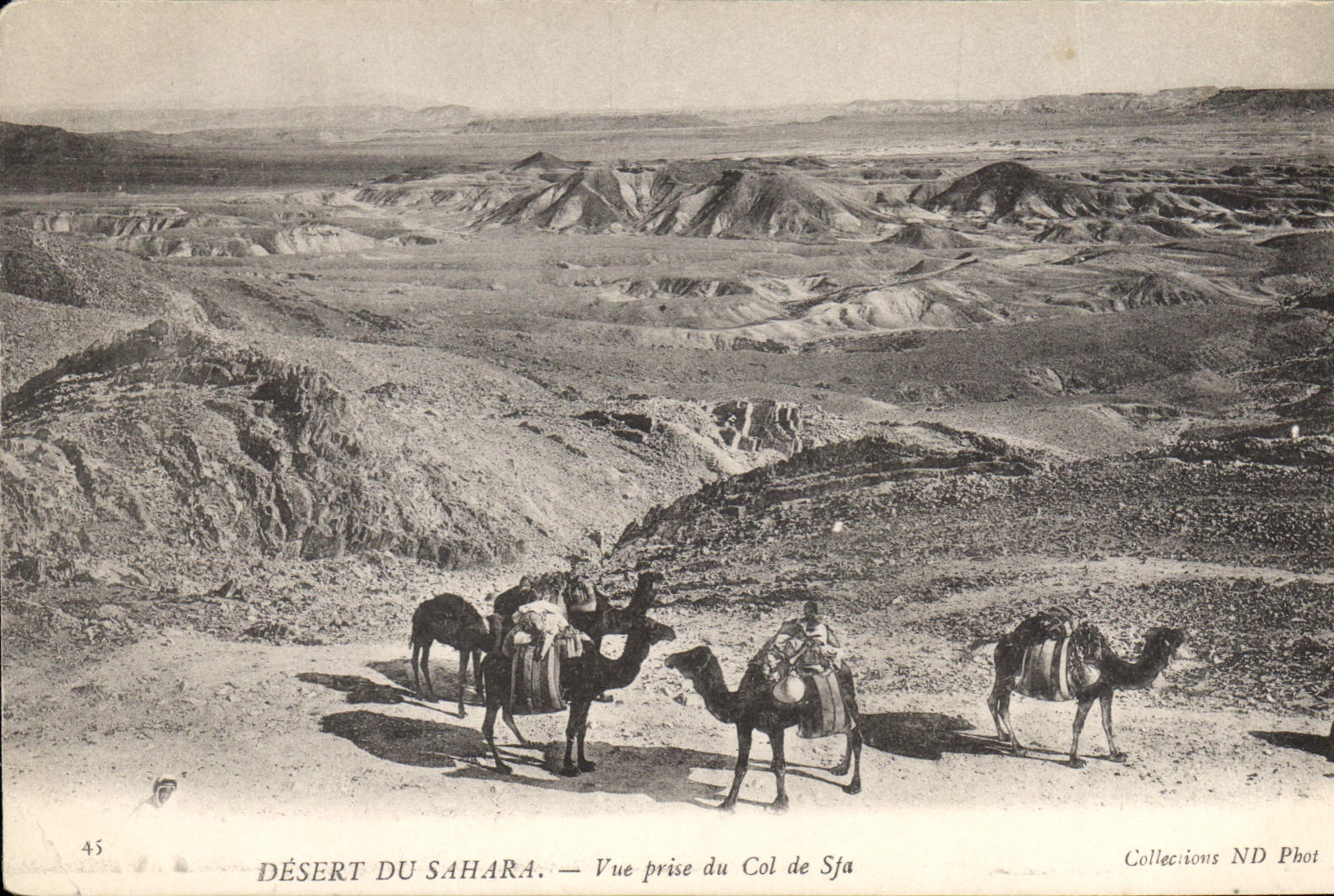 CPA Desert du Sahara Vue prise du Col de Sfa