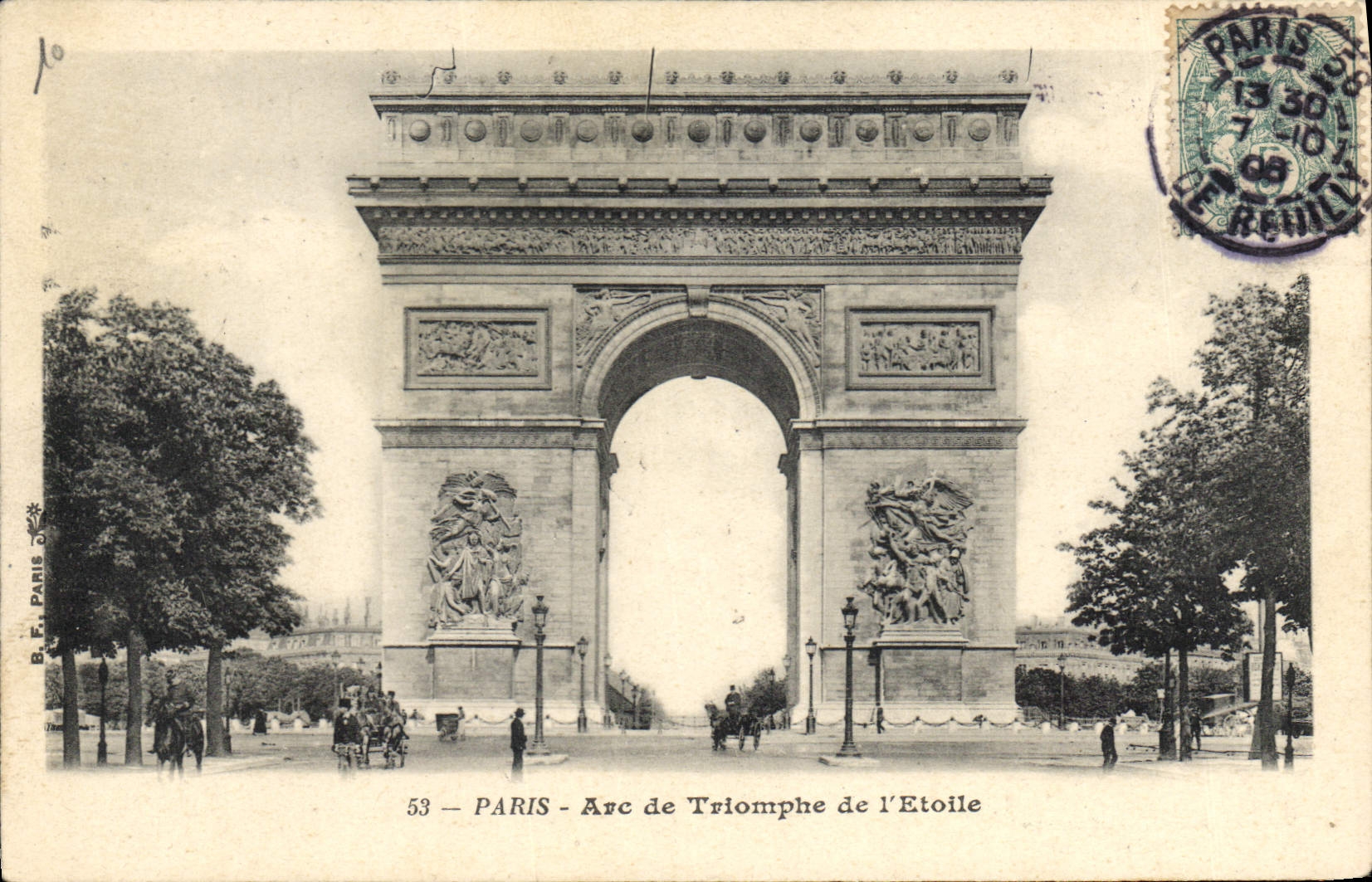 CPA Paris Arc de Triomphe de l'Etoile 
