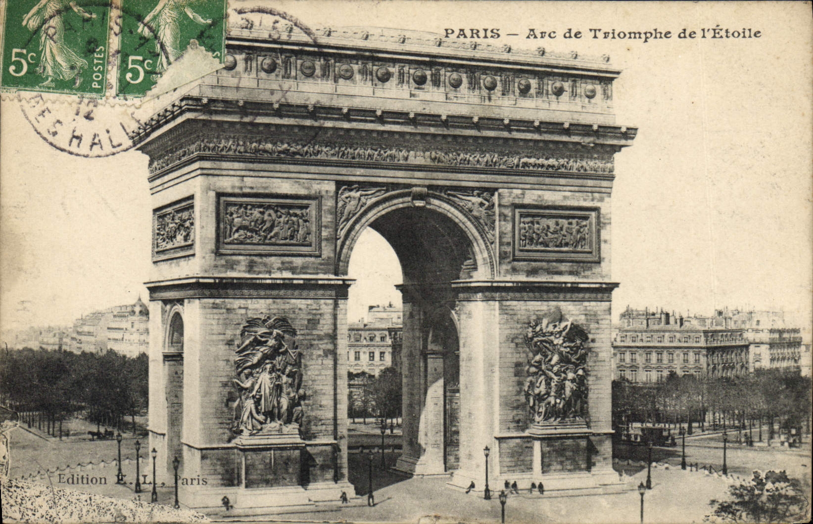 CPA Paris Arc de Triomphe de l'Etoile 