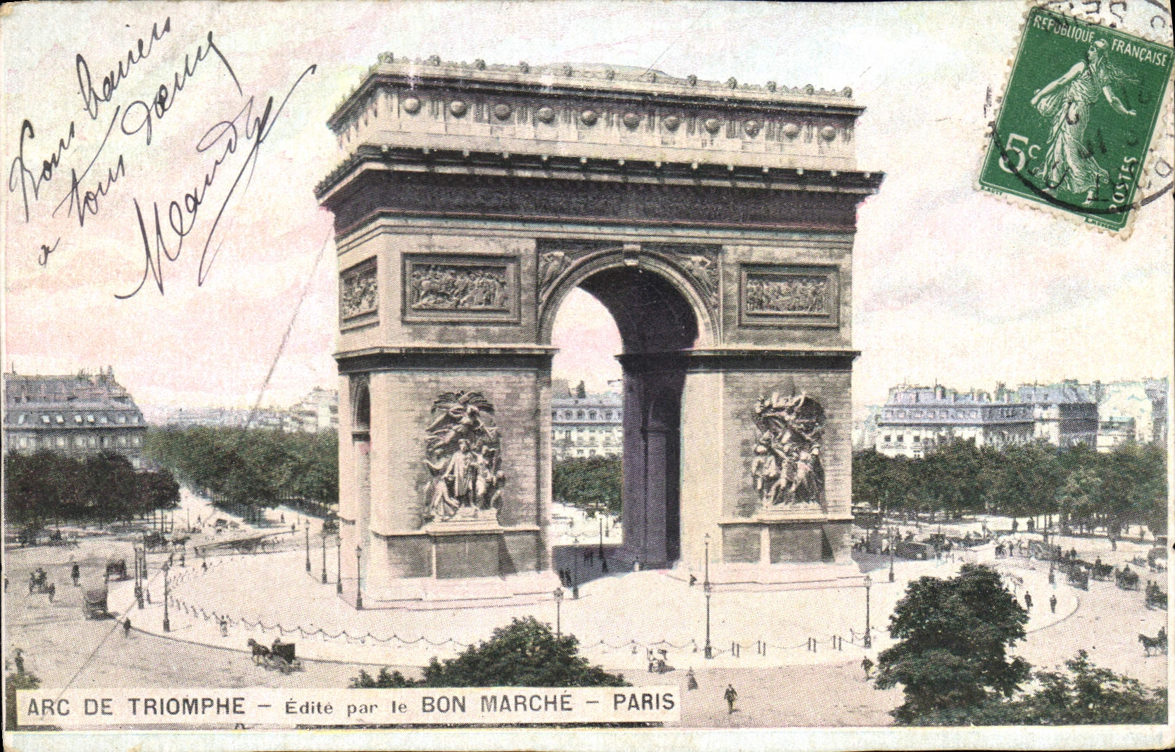 CPA Arc de Triomphe Paris 
