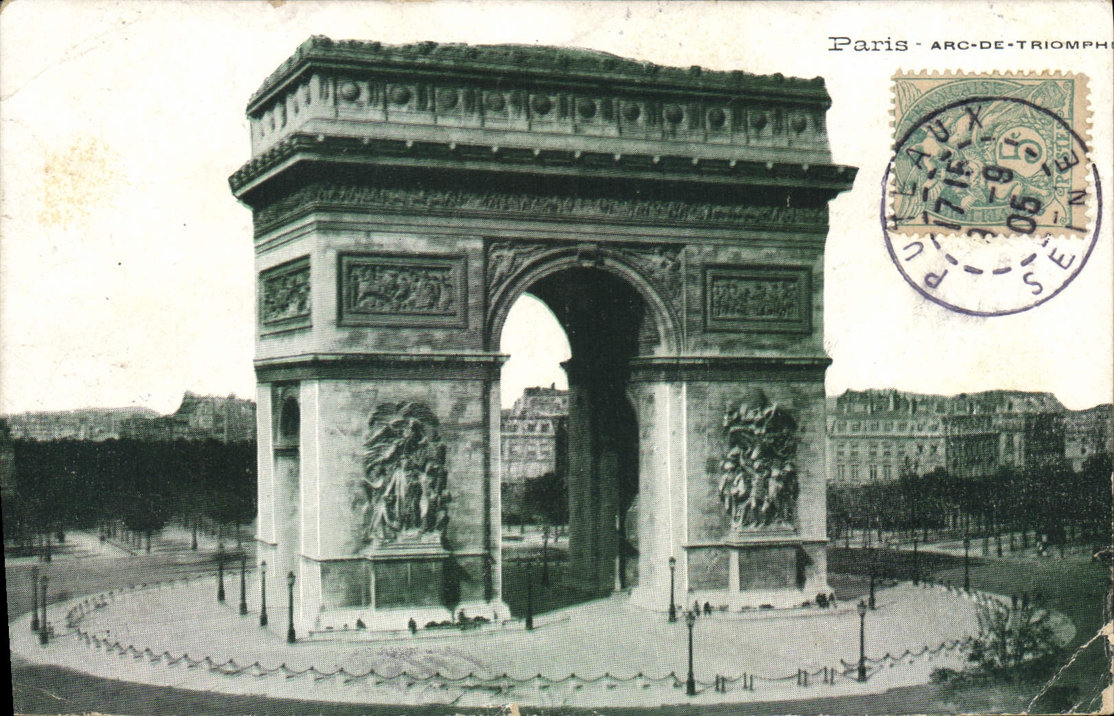 CPA Paris Arc de Triomphe 