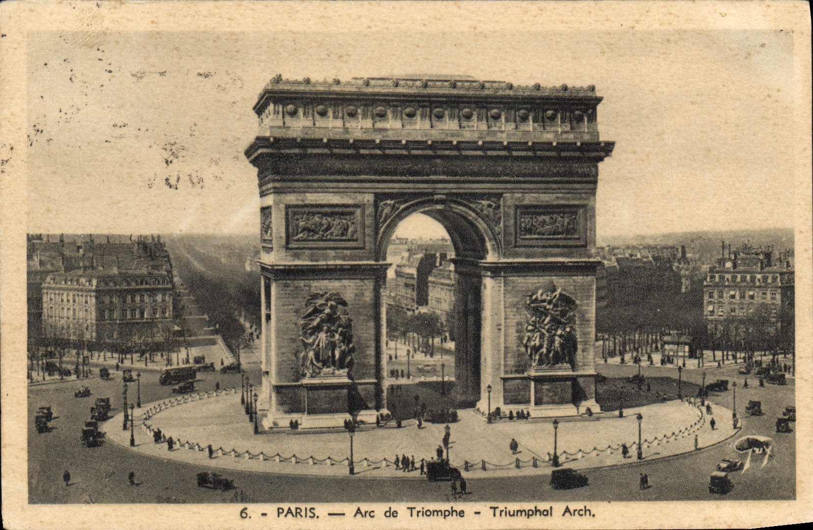 CPA Paris Arc de Triomphe 