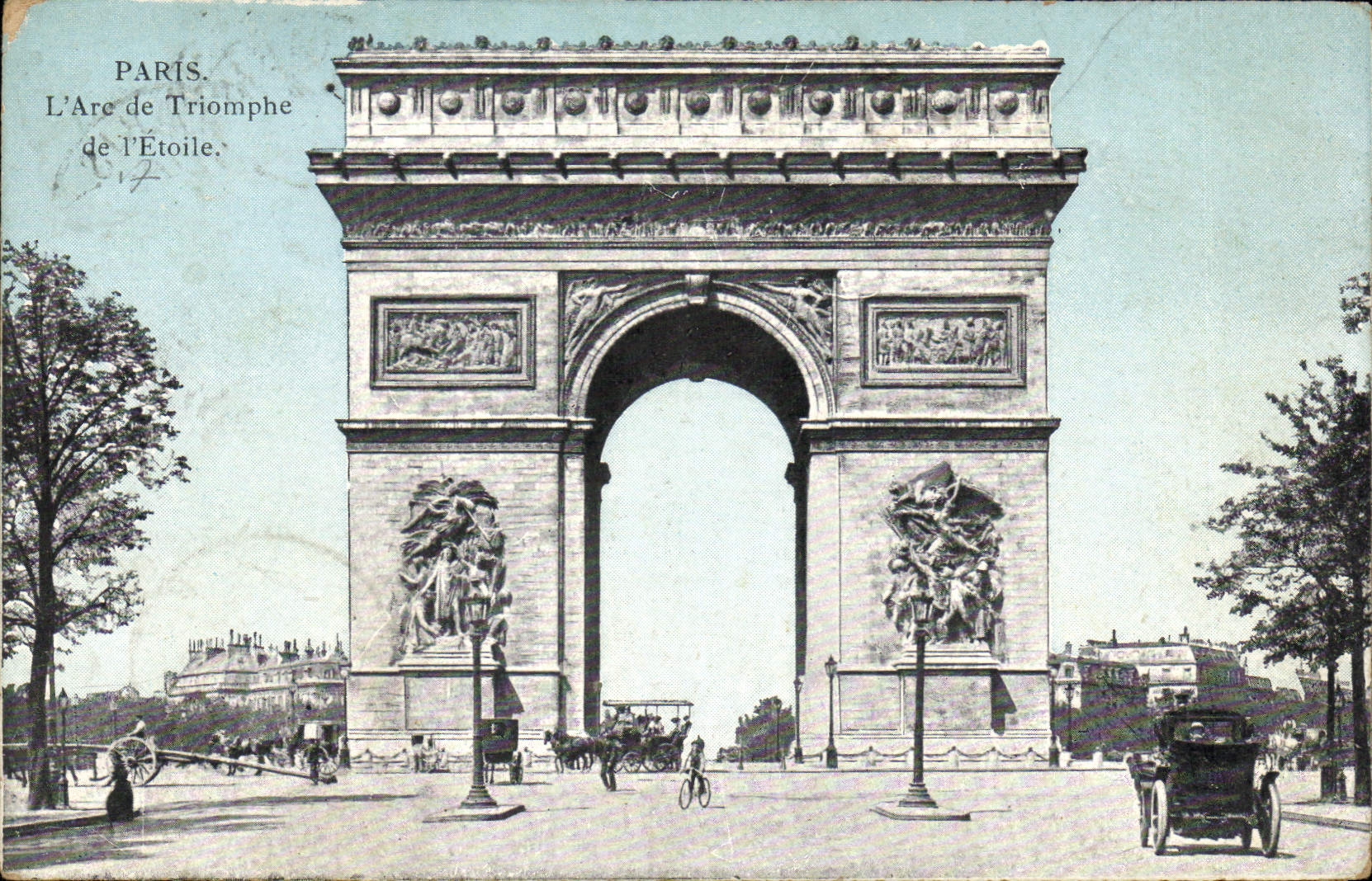 CPA Paris L'Arc de Triomphe de l'Etoile 