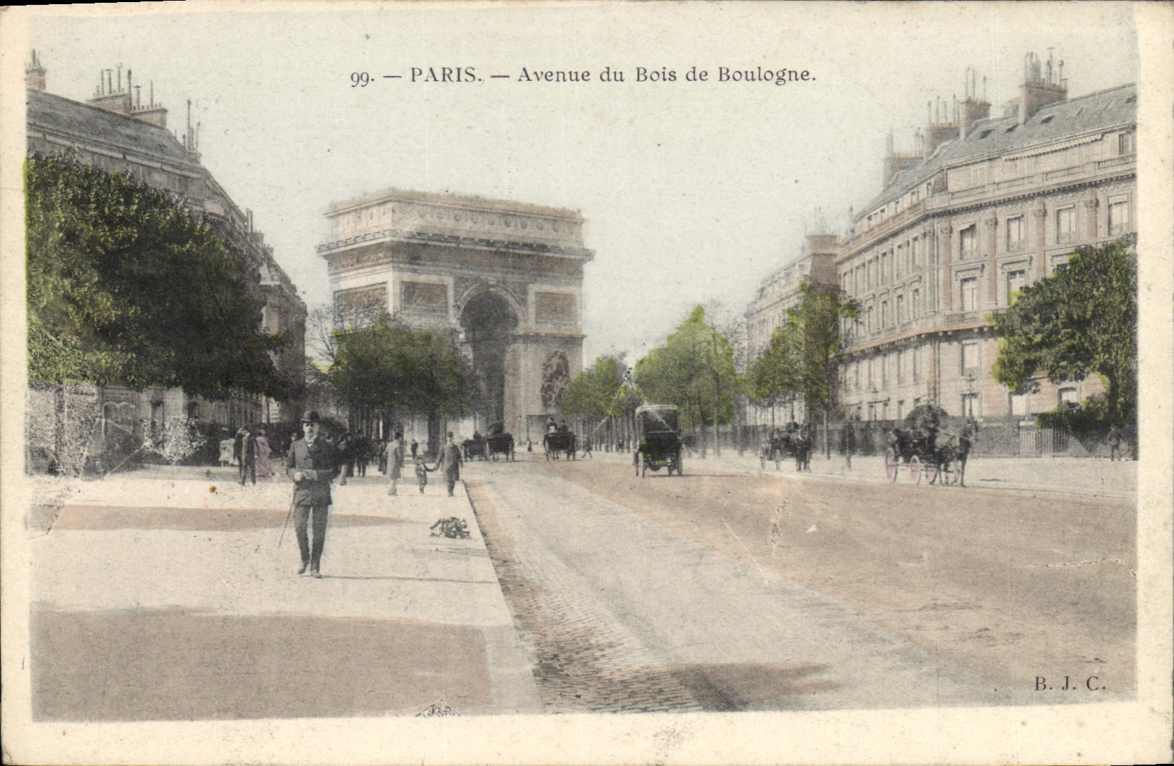 CPA Paris Avenue du Bois de Boulogne 