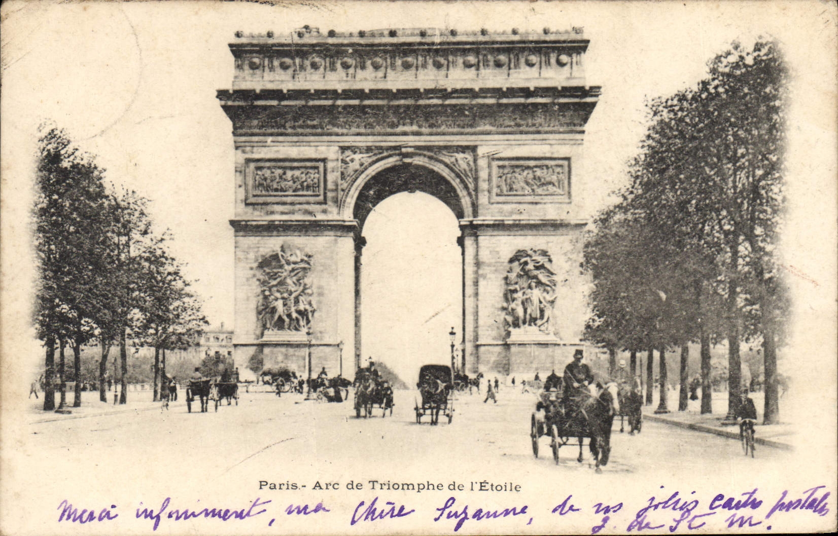 CPA Paris Arc de Triomphe de l'Etoile 