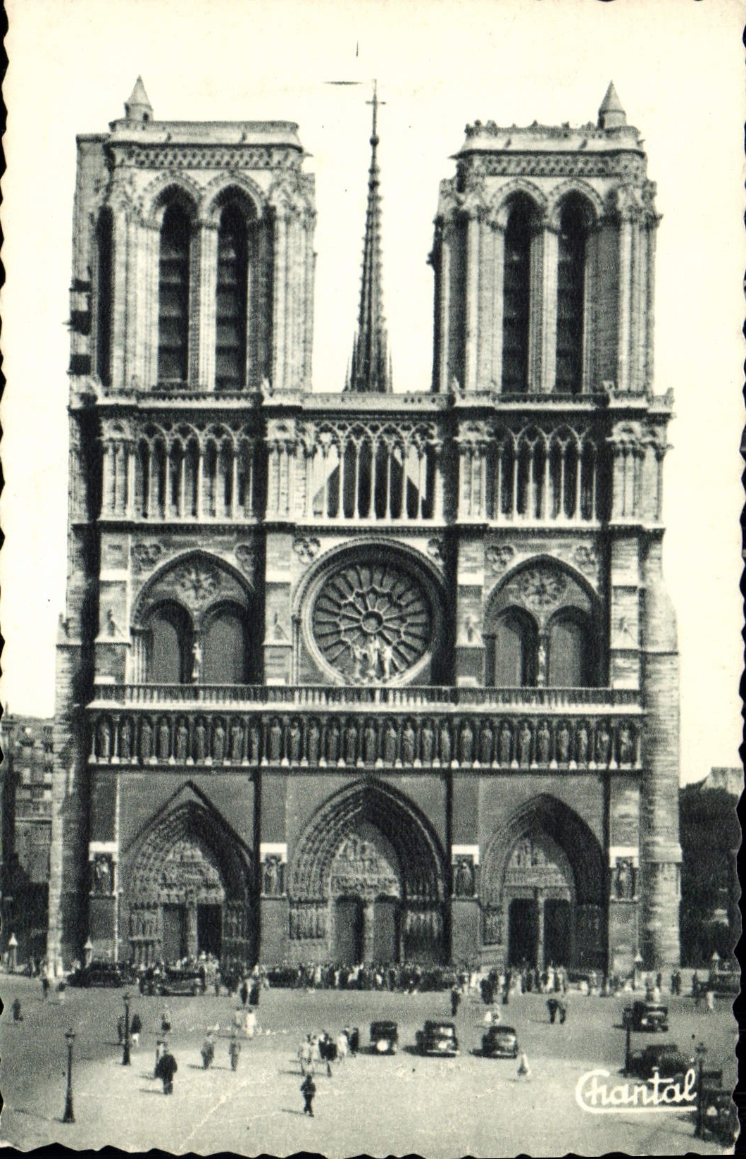CPA Paris Facade de Notre Dame 