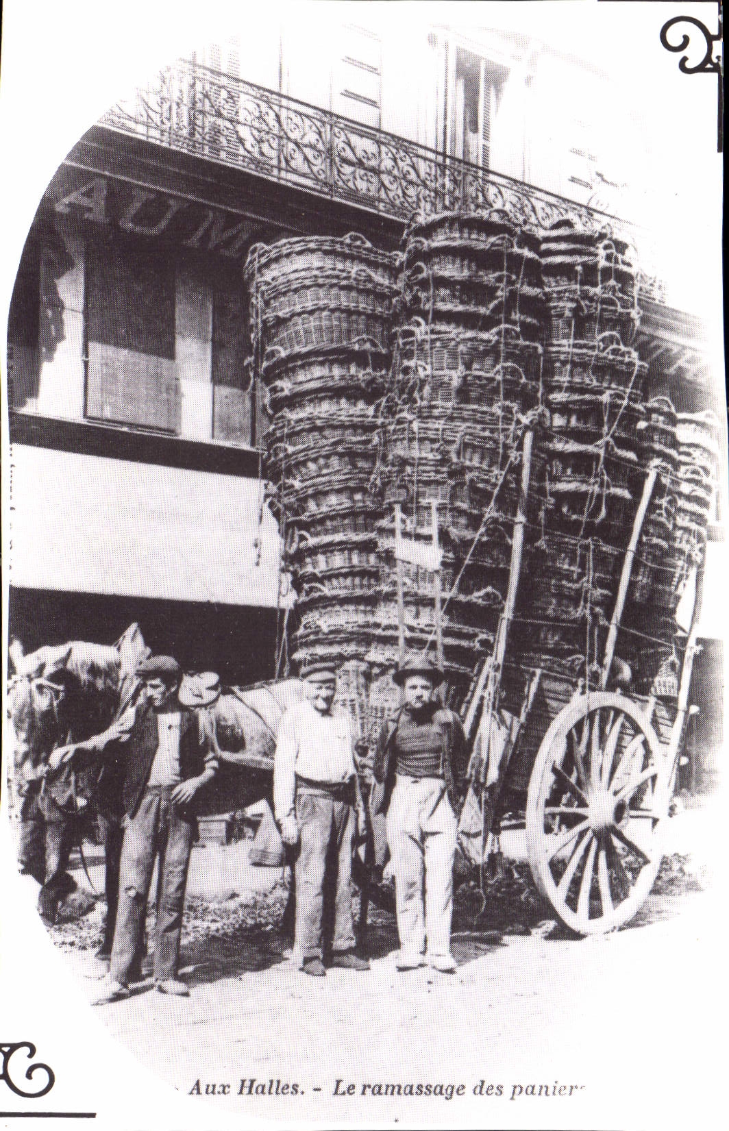 REPRO Aux Halles Le ramassage des panier
