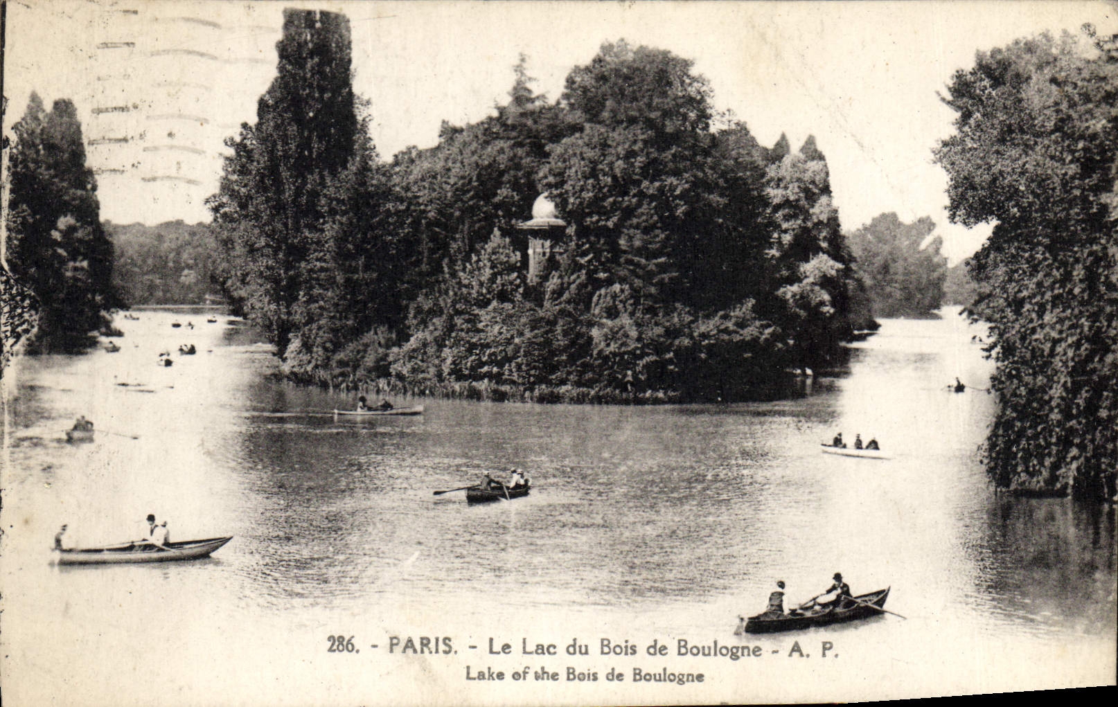 CPA Paris Le Lac du Bois de Boulogne