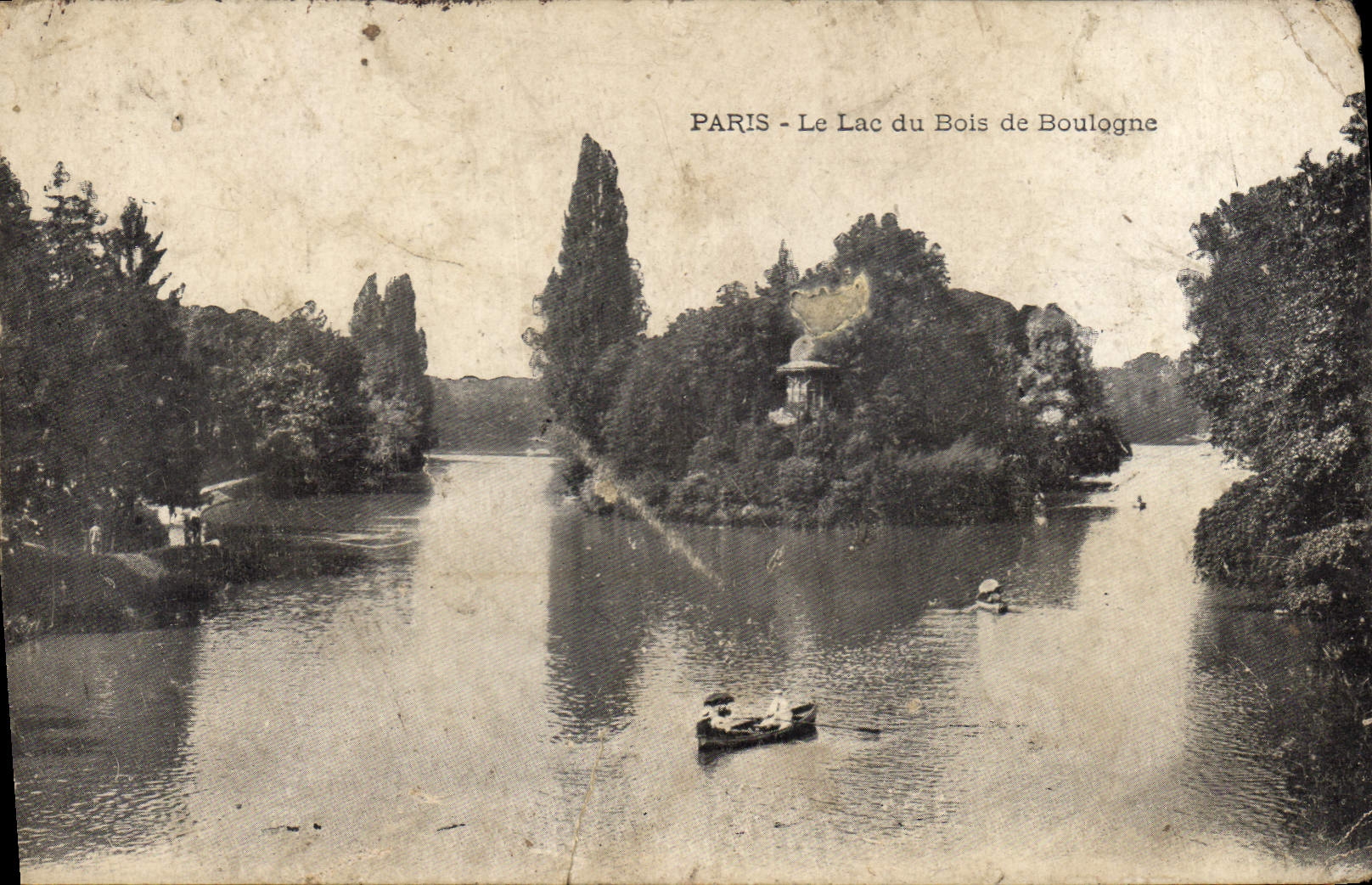 CPA Paris Le Lac du Bois de Boulogne