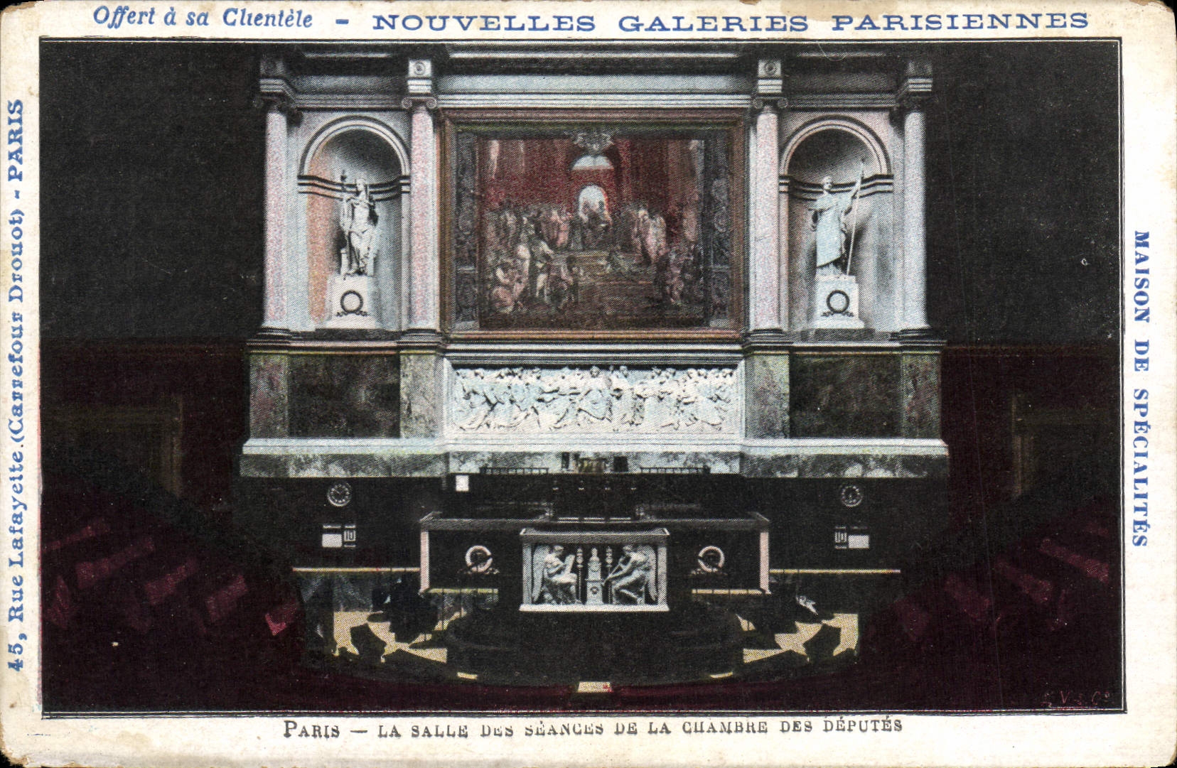 CPA Paris La Salle des Seances de la Chambre des Deputes