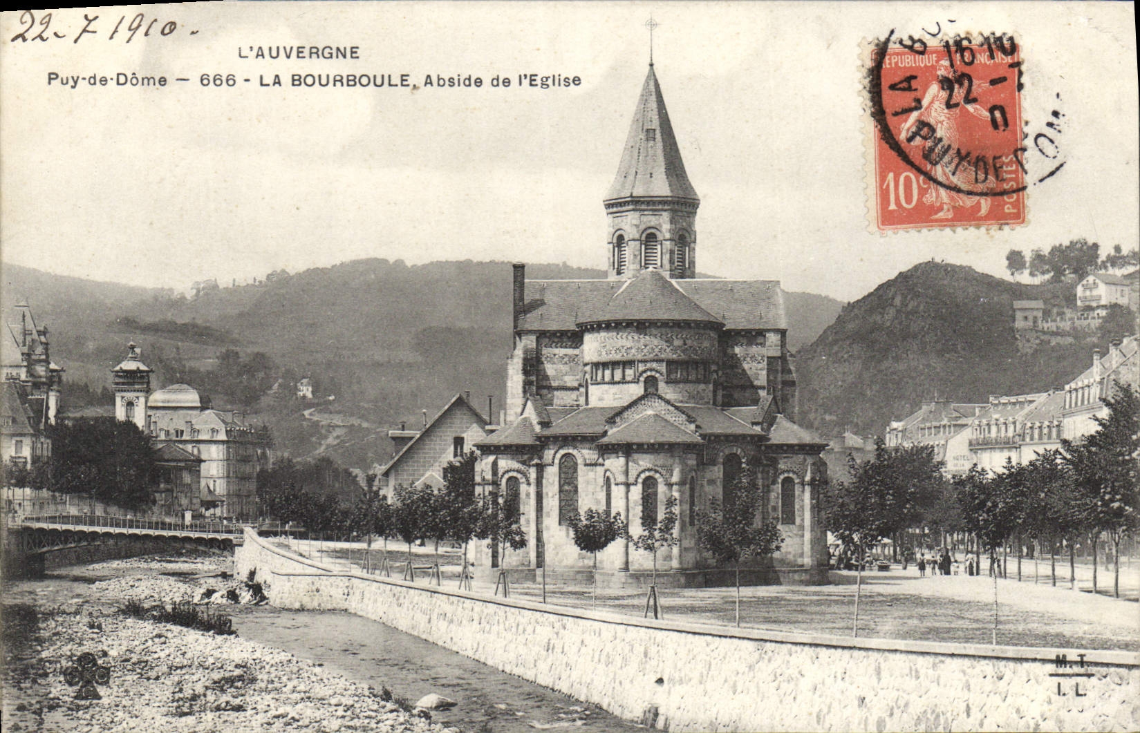 CPA Puy de Dome La Bourboule Abside de l'Eglise 