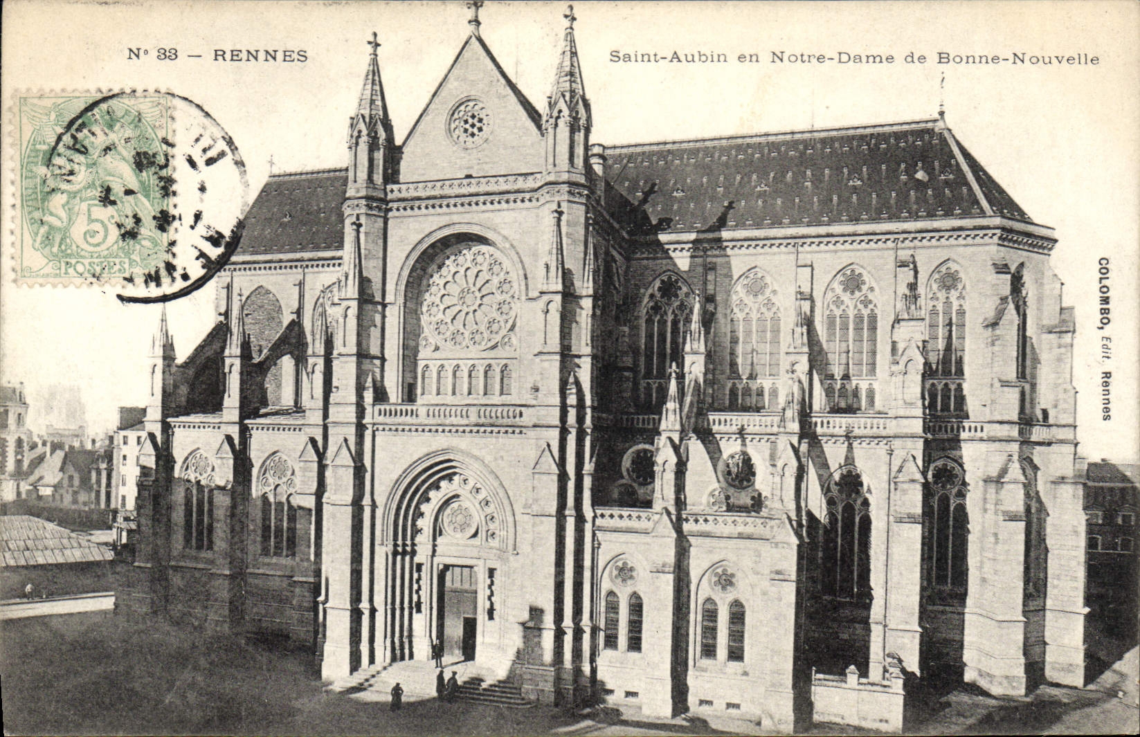 CPA Rennes Saint Aubin en Notre Dame de Bonne Nouvelle