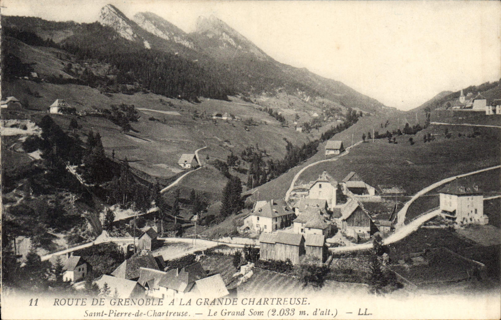 CPA Route de Grenoble a la Grande Chartreuse Saint Pierre de Chartreuse le Grand Som 