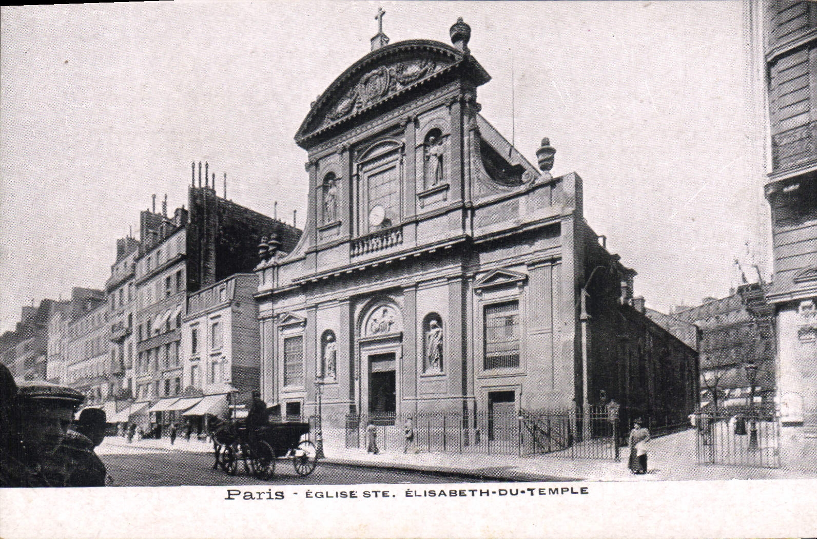 CPA Paris Eglise Ste Elisabeth du Temple 