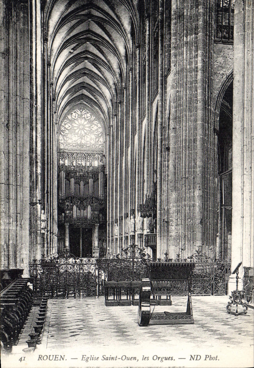 CPA Rouen Eglise Saint Ouen les Orgues 