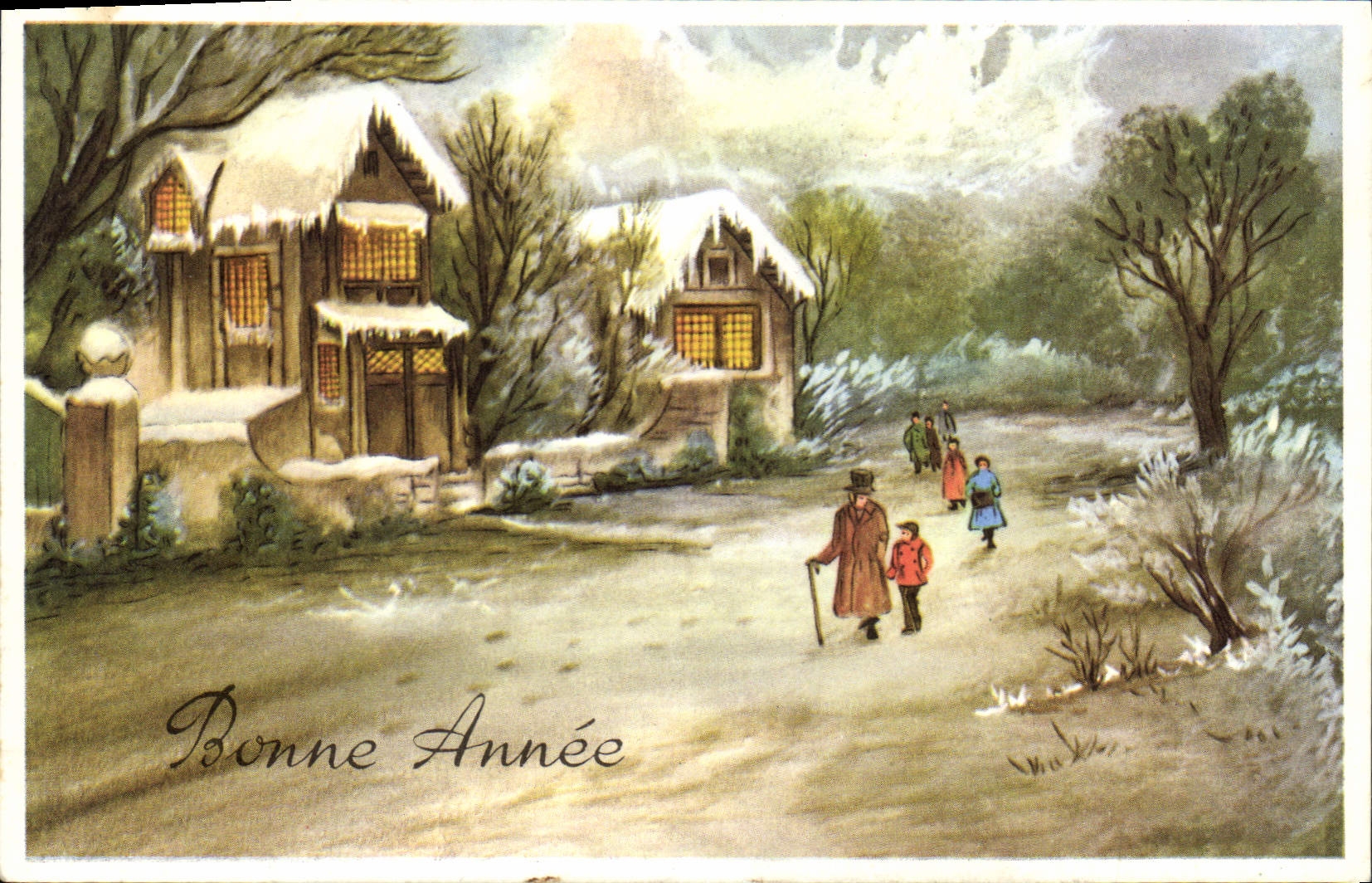 CPA Bonne Annee 