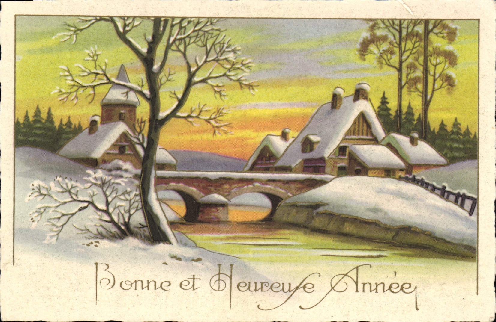 CPA Bonne et Heureuse Annee 