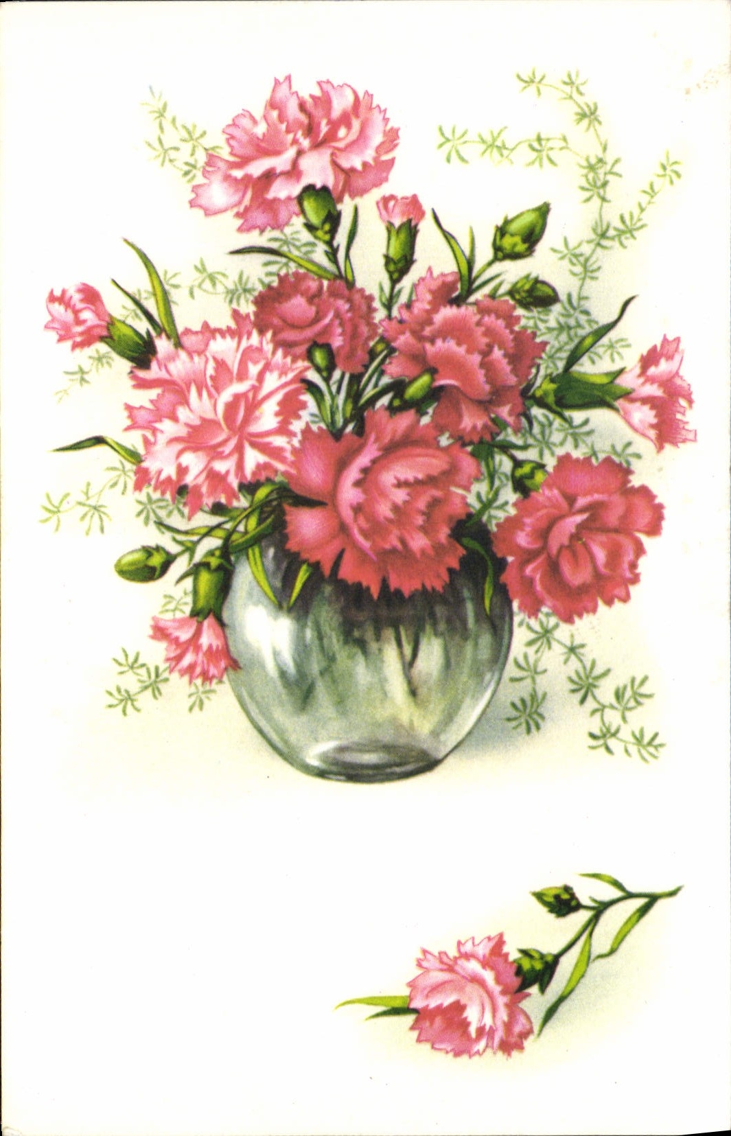 CPA Fantaisie Fleurs