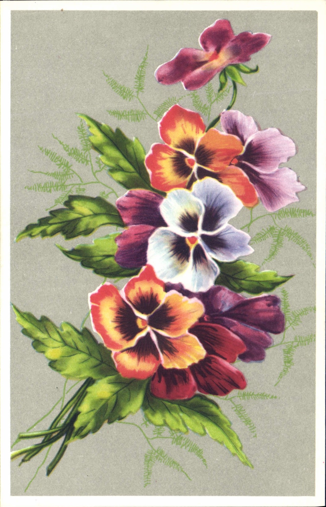 CPA Fantaisie Fleurs