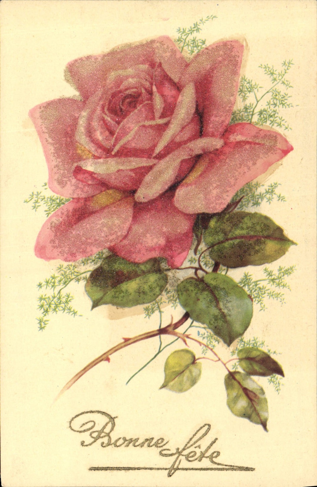 CPA Bonne Fete Fleurs
