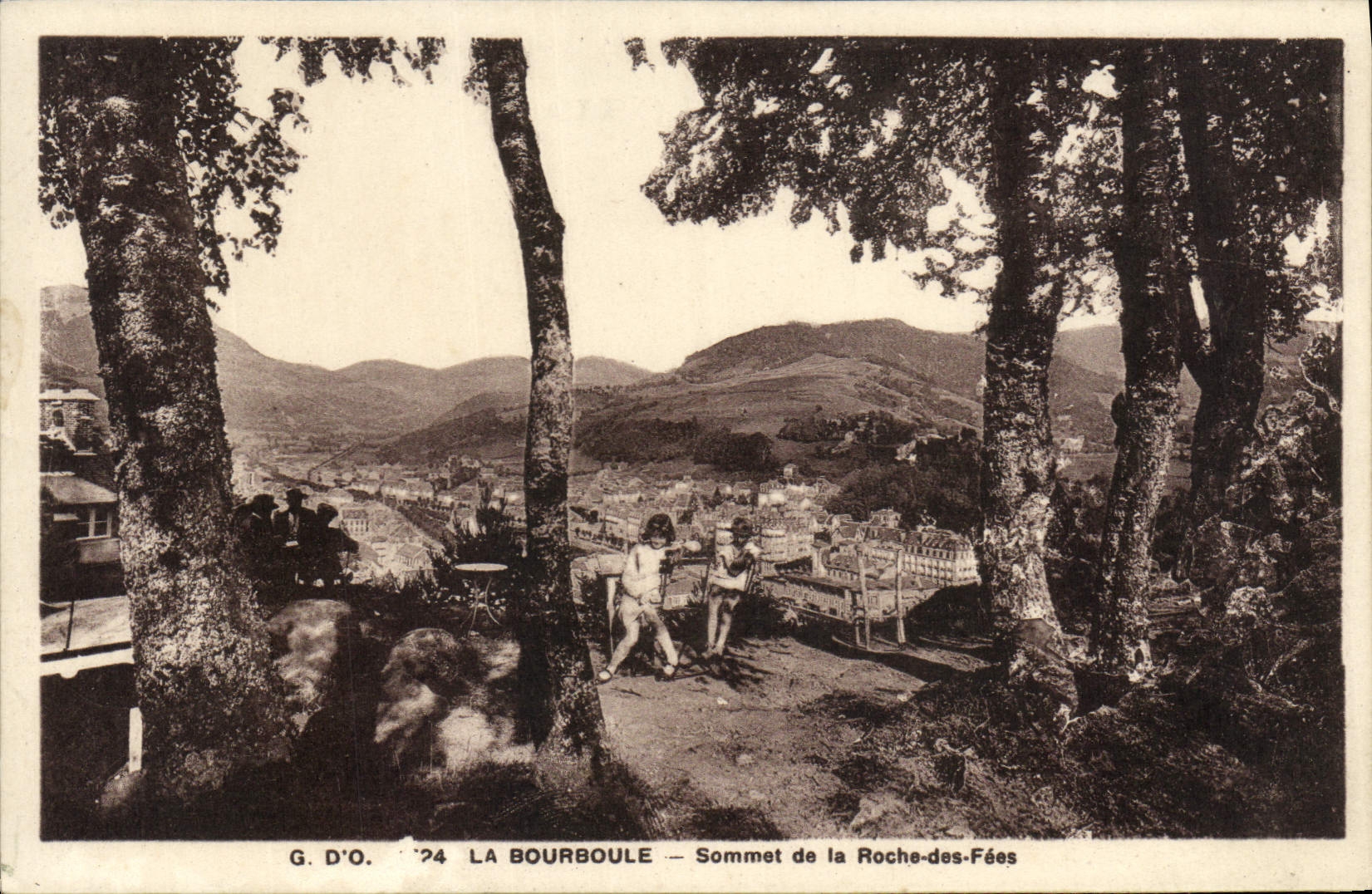 CPA La Bourboule Sommet de la Roche des Fees