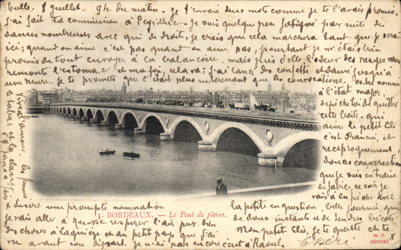 CPA Bordeaux le Pont de Pierre 