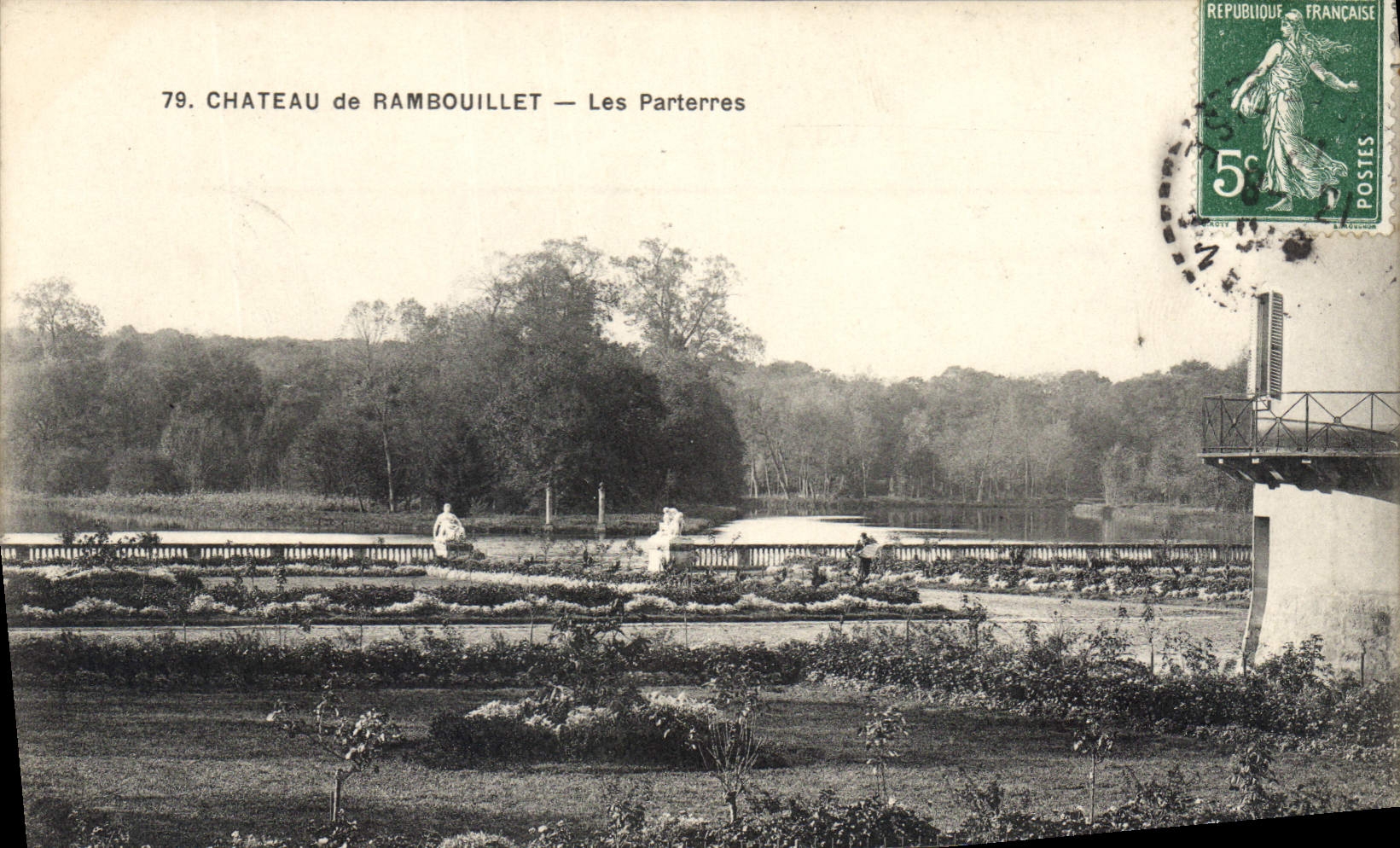 CPA Chateau de Rambouillet les Parterres