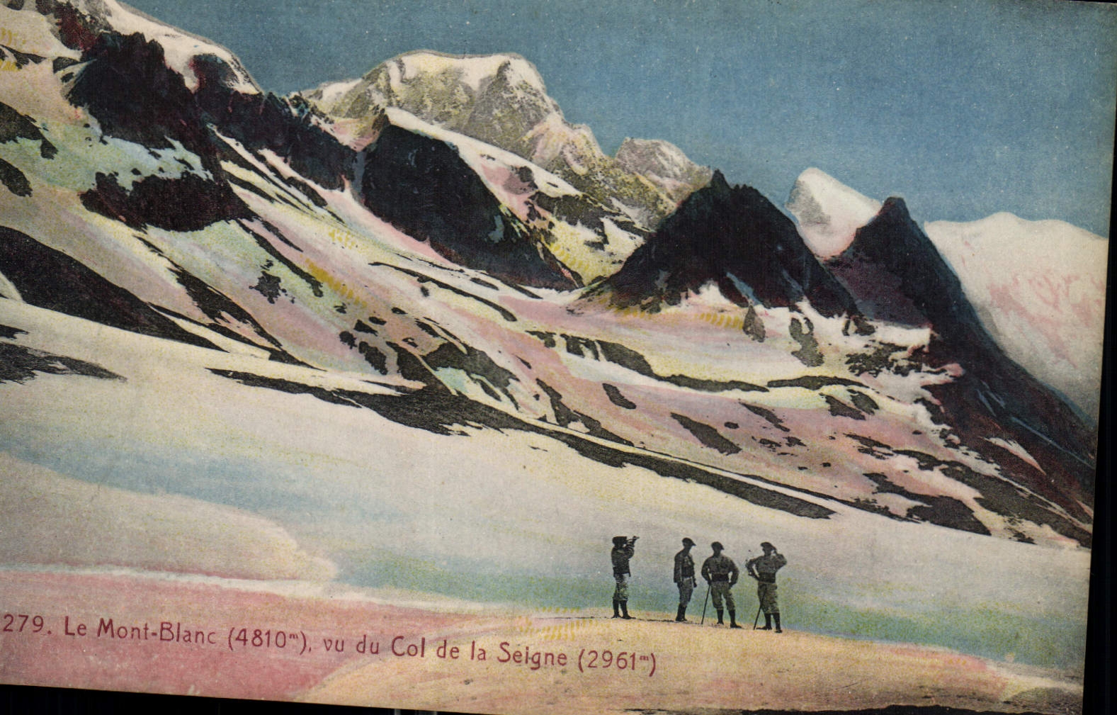 CPA Le Mont Blanc vu du Col de la Seigne 