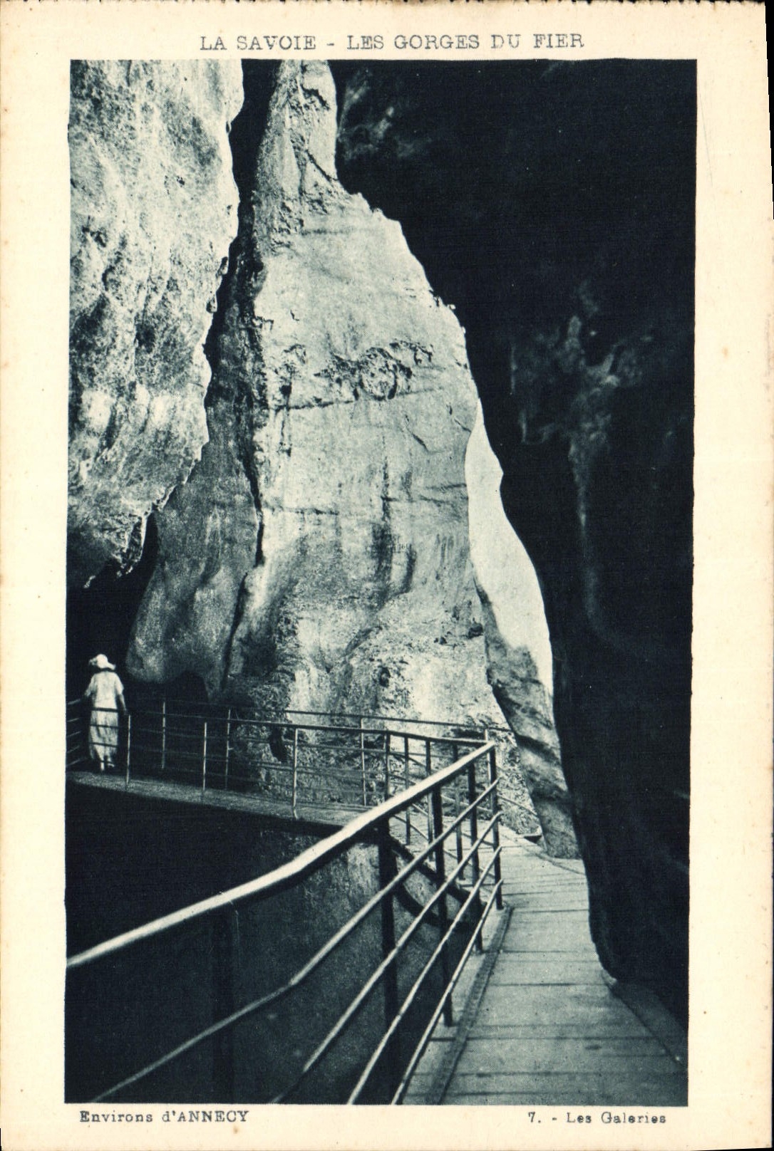CPA La Savoie les Gorges du Fier Environs d'Annecy les Galeries 