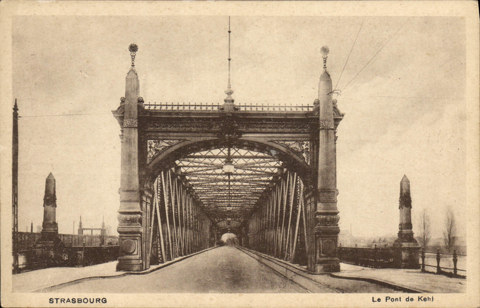 CPA Strasbourg le Pont de Kehl 
