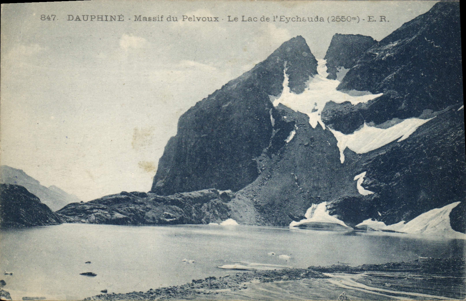 CPA Dauphine Massif du Pelvoux le Lac de l'Eychauda