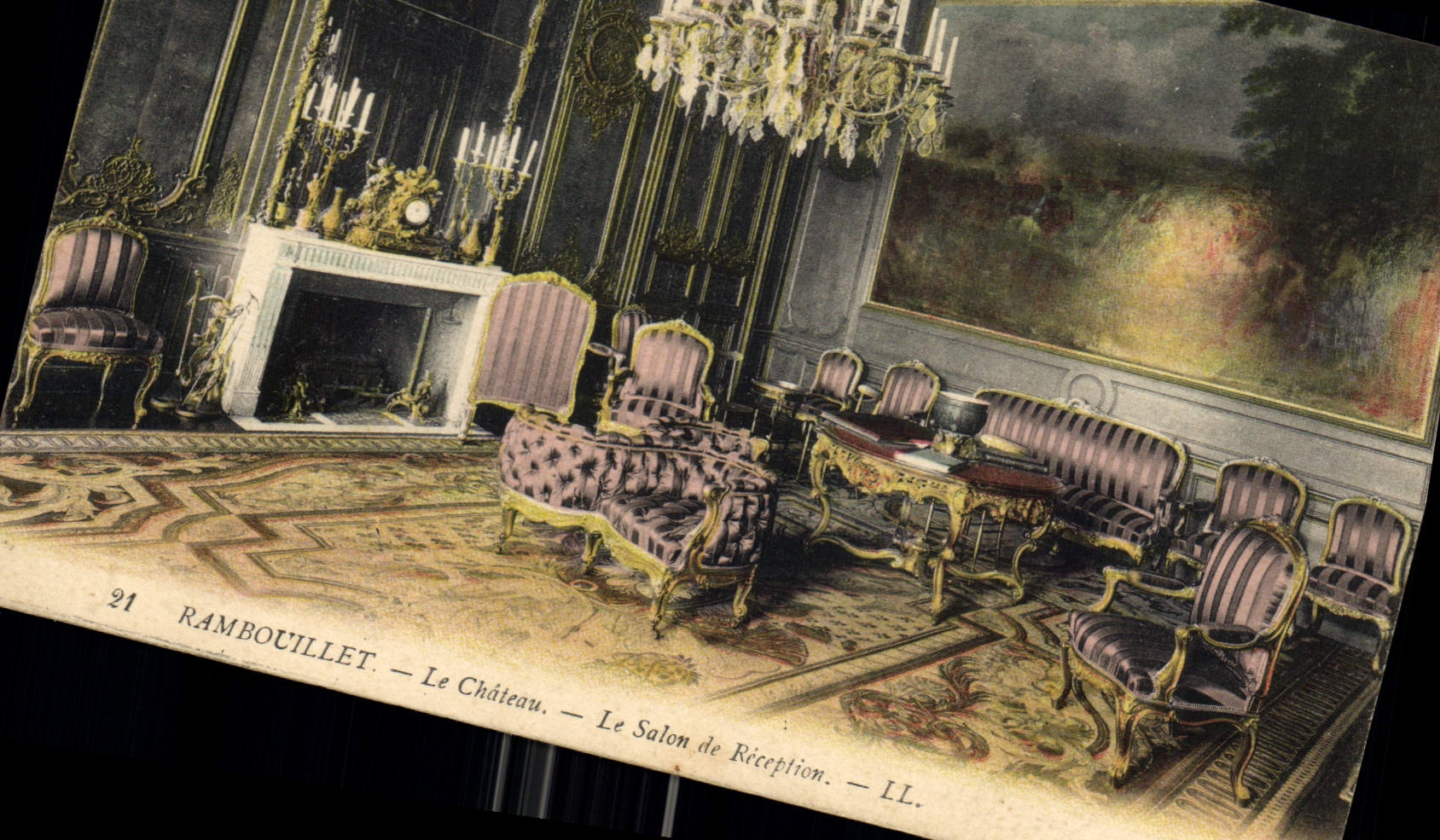 CPA Rambouillet le Chateau le Salon de Reception