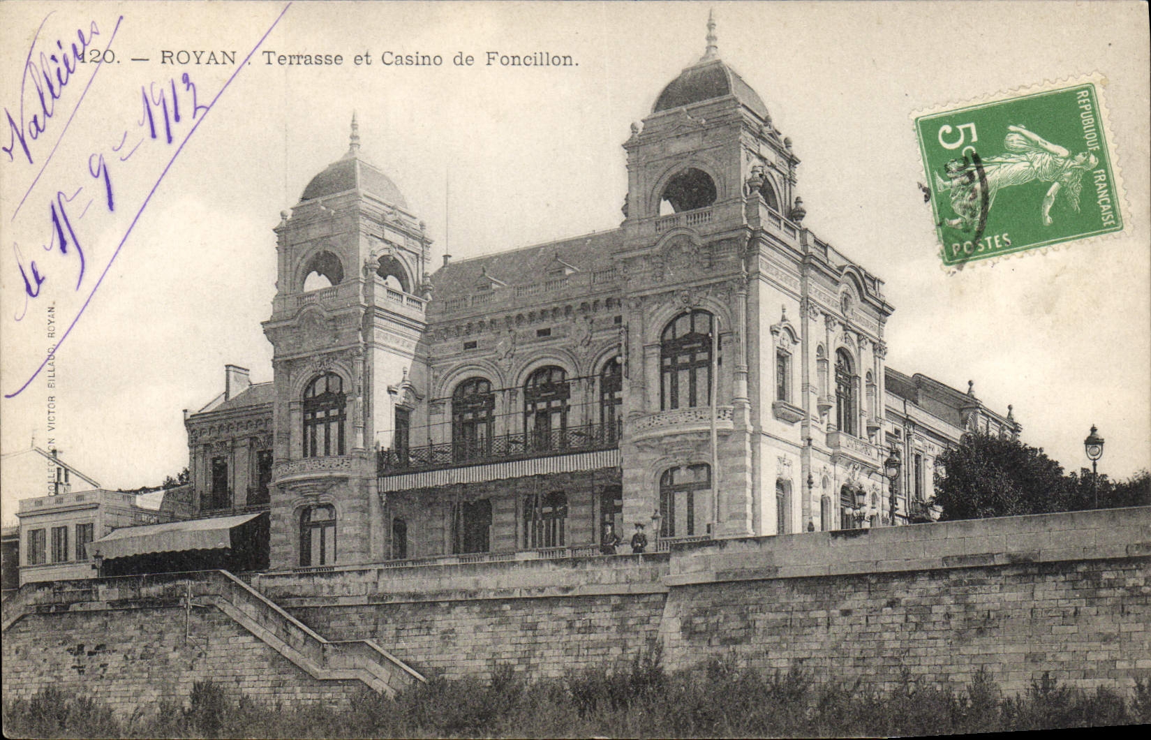 CPA Royan Terrasse et Casino de Foncillon 