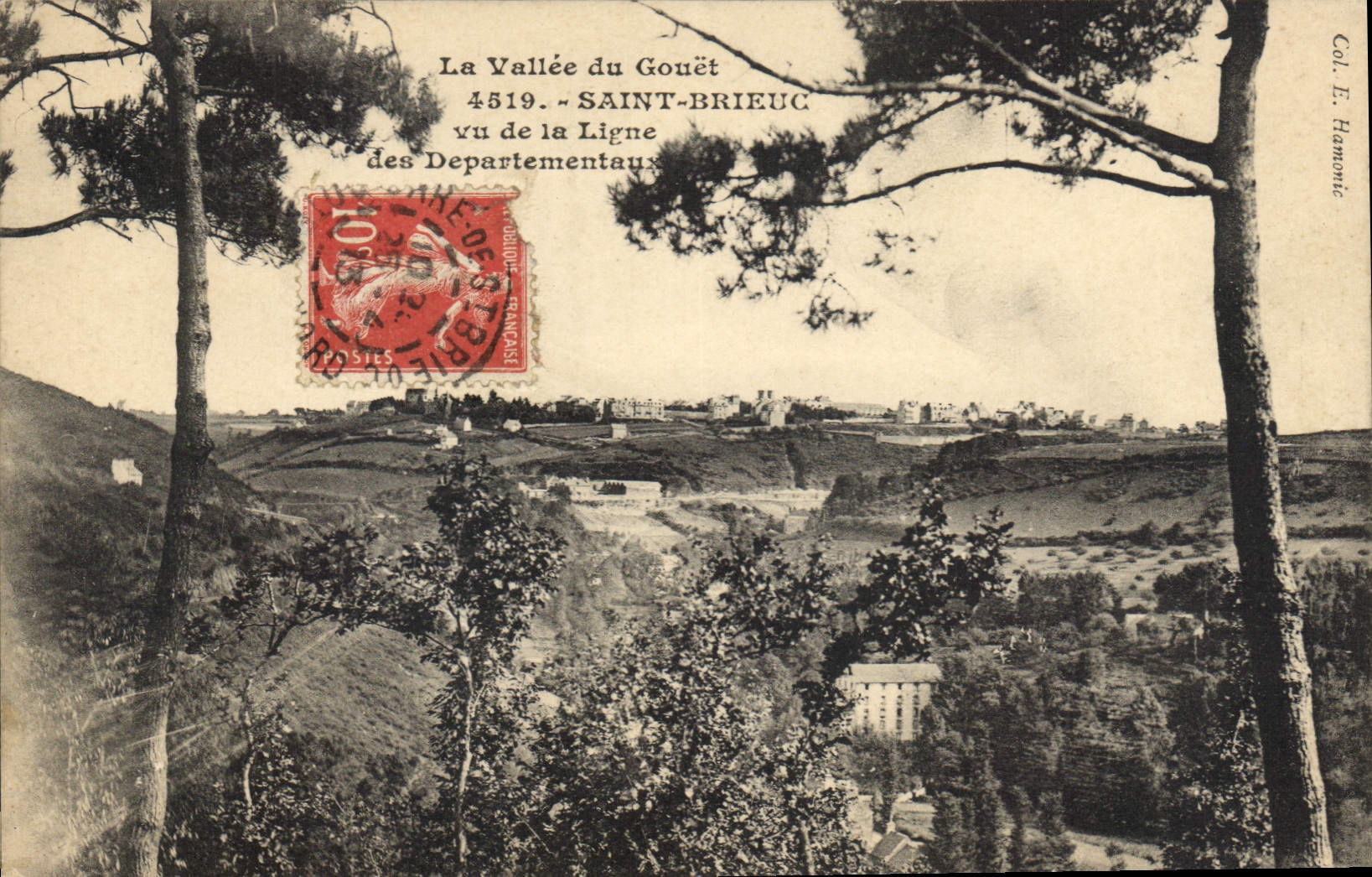 CPA La Vallee du Gouet Saint Brieuc vu de la Ligne des Departementaux