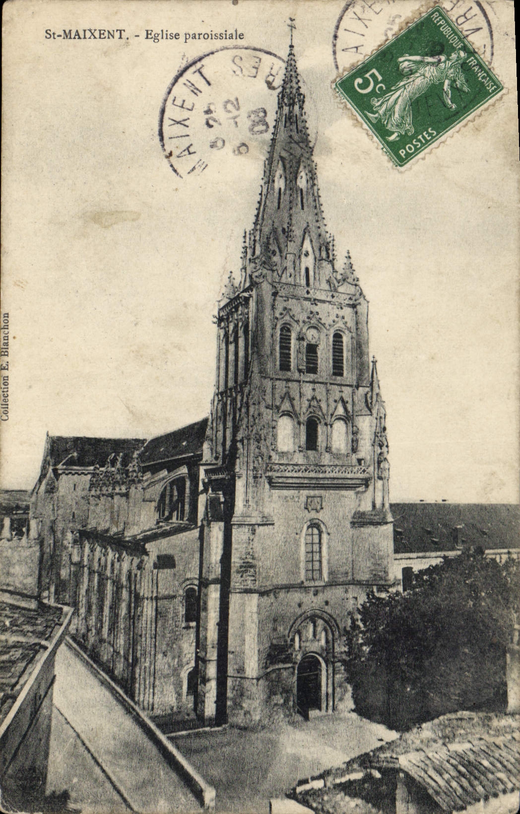 CPA St Maixent Eglise paroissiale 